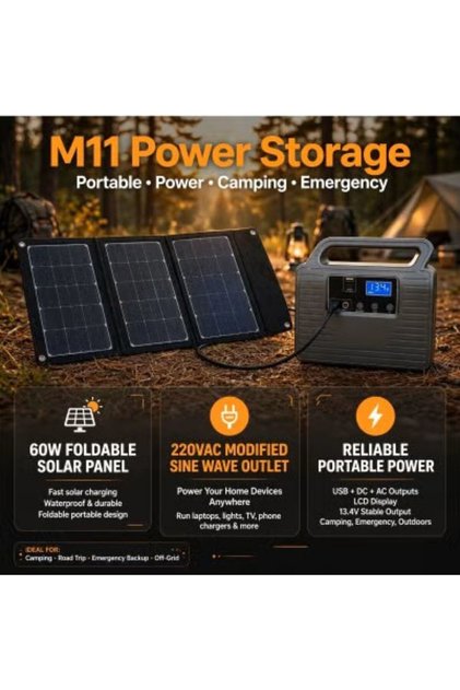 150W Portable Solar Power Station - 128Wh LiFePO4 Battery Generator | 220V AC & Solar Charging, Type-C Output, Built-in Flashlight | Power Supply for Camping, Travel, RV, and Emergency Backup