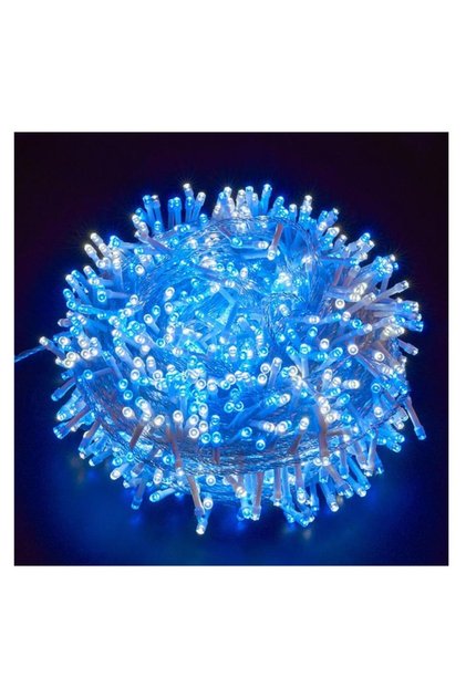 Instalatie Χριστουγεννιάτικα Φωτάκια LED Σειράς 8μ 100 MicroLEDs Διαφανές Καλώδιο Μπλε Φως