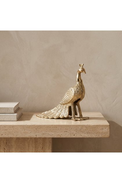 تمثال طاووس زخرفي - 25×22 سم