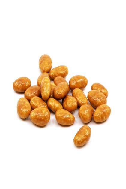 Dragee Almond coated with caramel 200 gram.