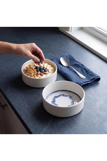 Leaf Patterned 13 cm Bowl Set of 2