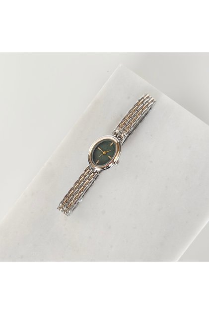 Bombe Kasa Gold Silver Watch Green