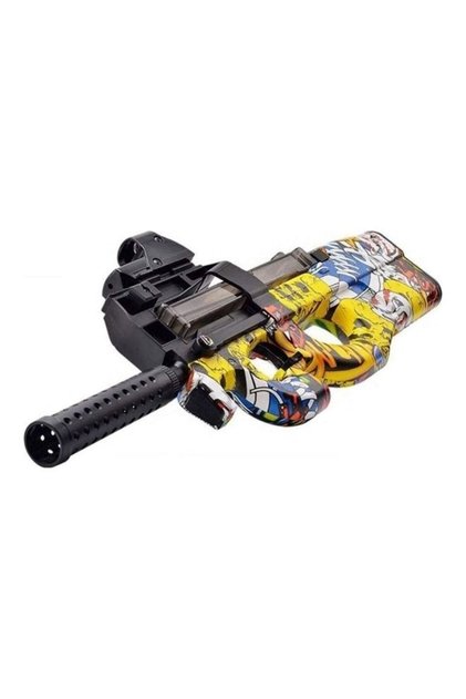 P90 Electric Auto Toy Graffiti Edition,6V Rechargeable Battery,Safe Water Burst Material