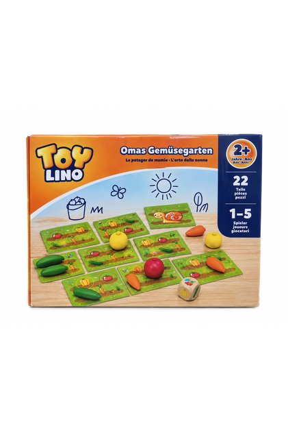 Joc educativ TOY LINO – Grădina de legume a bunicii, 22 piese, 2+ ani