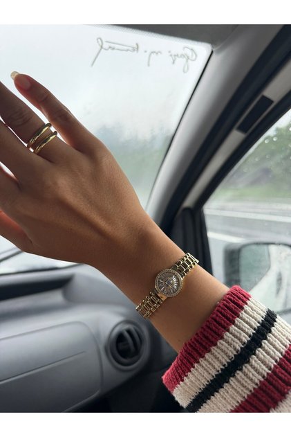 14K gold renk altın kaplama kesme taşları ve tasarımı ayrıca işçiliği mükemmel 16-17 cm bilek bilekl