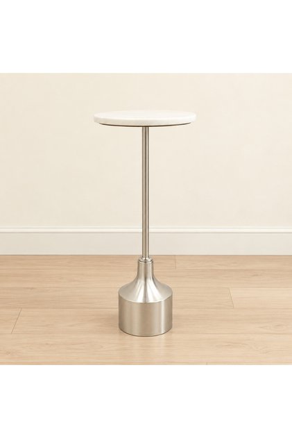 Marble Top Round Side Table