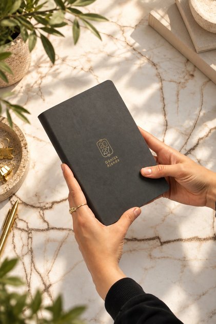 2027 Daily Agenda 12X19 cm Soft Vegan Leather Cover Daily Planner - Smoked