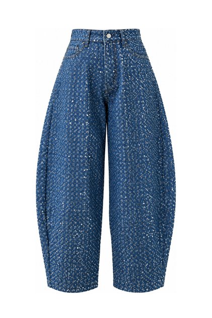 Sequin Embroidered Jean