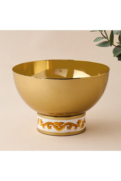 Pedestal Metal Decorative Bowl