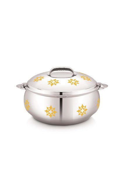 Stride Leen Stainless Steel Hotpot, Stylish Insulated Food Warmer, Keeps Food Hot for Hours, 4000ml