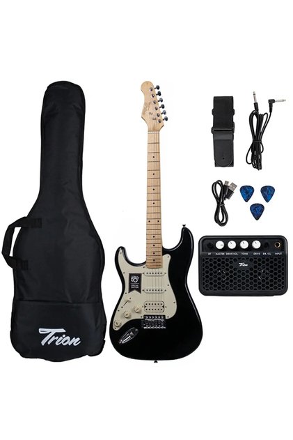TGP-112-LHBK Siyah Solak Elektro Gitar Seti