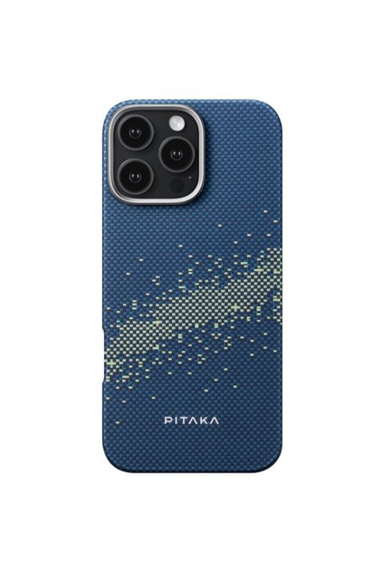 Husă de protecție MagSafe din Aramid țesut, cu textură tactilă, pentru iPhone 16 Pro StarPeak Calea Lactee