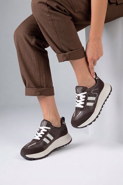 Roven Original Kri̇stebell Imported Special Series Women's Sneakers Brown