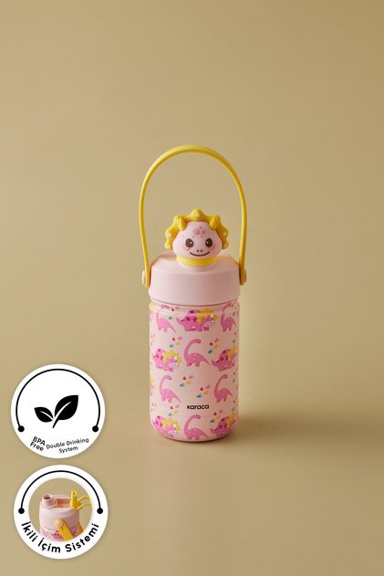 Duosip Tric Children's School Water Bottle Thermos with Straw 350 ml