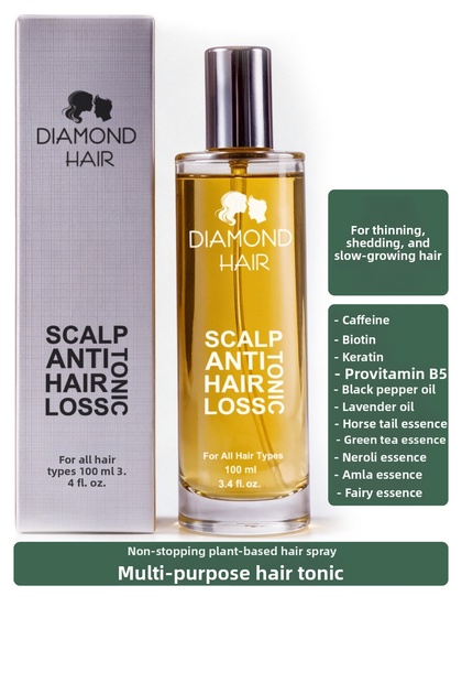Itching Dandruff Anti-Hair Loss Hair Tonic Fast Hair Growth Serum Biotin Caffeine Rosemary Water