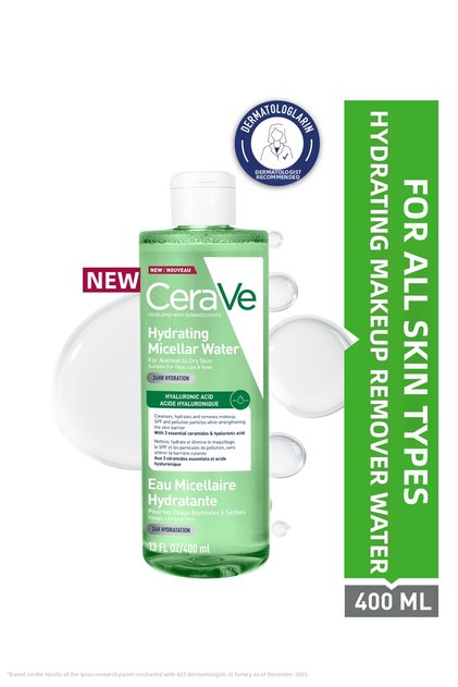 Moisturizing Micellar Makeup Cleansing Water with Hyaluronic Acid 400 ml