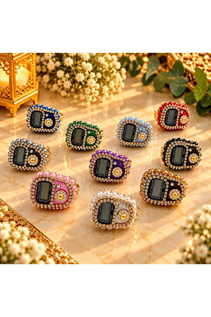 Zikirmatik with 10 Gift Stones (Digital Prayer Beads - Tesbihmatik - Digital Chanting)