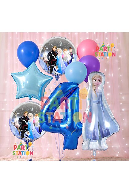 Frozen Kingdom Frozen Concept 4th Birthday Balloon Set Frozen Elsa Themed Balloon Set