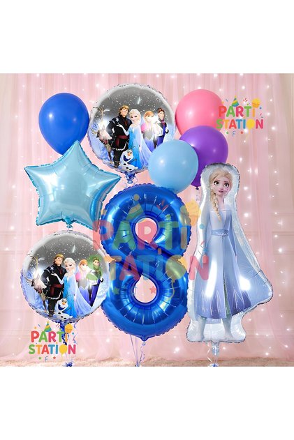 Frozen Frozen Concept 8 Year Old Birthday Balloon Set Frozen Elsa Themed Balloon Set