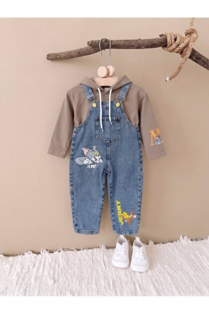 Boy's Denim Overalls 2-Piece Denim Set Sweet Included
