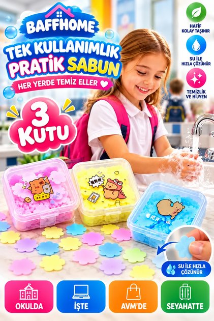 Disposable Colored Soap Sheets Practical Hand Soap for Kids Travel School Soap Camping Office Gift
