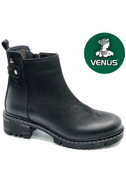 Limira Genuine Leather Non-Slip Sole Orthopedic Women's Boots Black