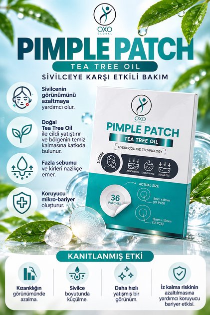 Pimple Patch | Akne ve Karşıtı Yatıştırıcı Hidrokolloid Bant