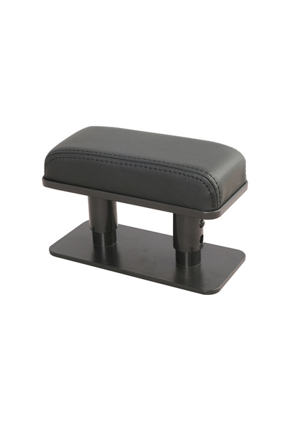 black JFBONIN Universal Premium PU Leather Car Armrest Pad Anti-Slip Soft Sponge Padding ABS Plastic