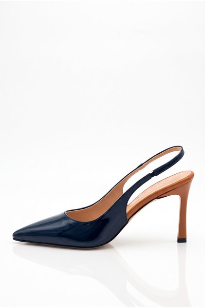 Women's Special Design Thin Heeled Double Color Stiletto Pointed Toe Heeled Shoes with Elastic Band