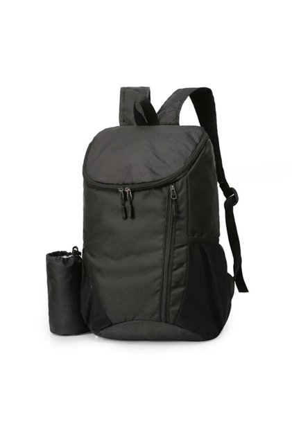 Black Latest Outdoor Sports Portable Backpack with Bottle Holder Large Capacity Fitness Travel Hikin