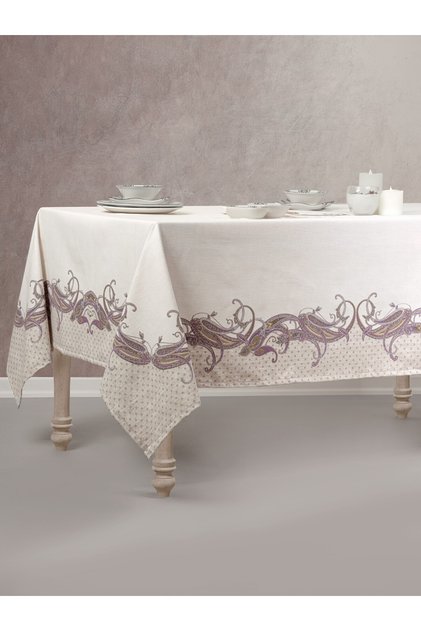 Tablecloth Printed Table Cover Nels Beige 170X230