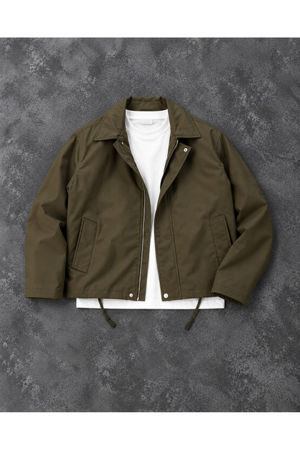 Unisex Oversize Crinkle Bomber Jacket