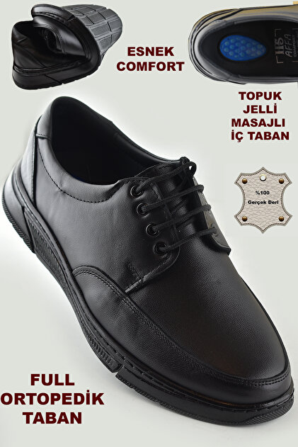 501 Orthopedic Heel Massage Genuine Leather Winter Men's Shoes