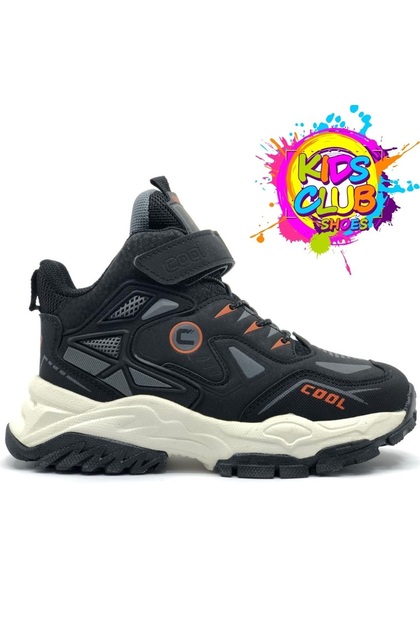 Cool Miles Ortopedik Kaymaz Hafif Taban Unisex Çocuk Bot SİYAH