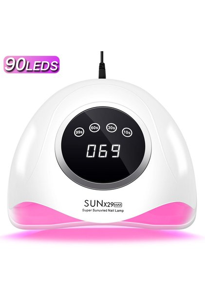 US X29 DianaBeauty 90LEDS LED UV Nail Lamp Dryer For Nails 380W Gel Polish Drying Lamp With 4 Timer