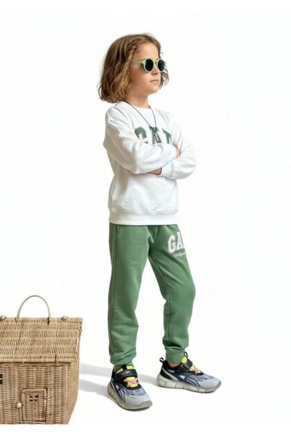 Boy's 3-Thread 100% Cotton Combed Colorful Tracksuit Set