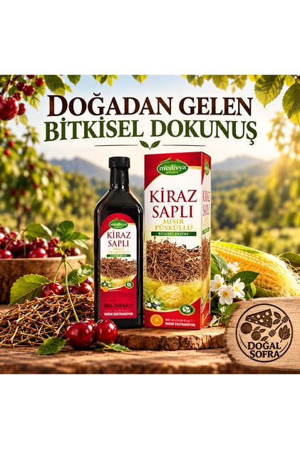 MİNDİVAN KİRAZ SAPLI MISIR PÜSKÜLLÜ FORM SUYU 1 L