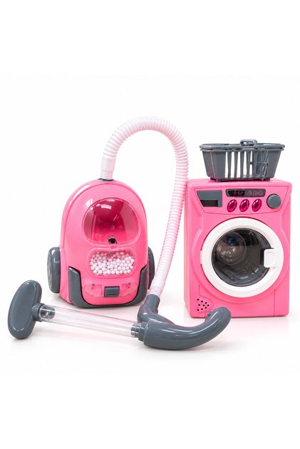 Set de curățenie pentru copii cu accesorii, lumini și sunete, 3+ ani, roz