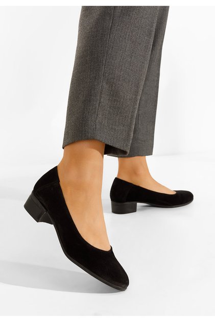 Pantofi dama piele negri Montremy V2