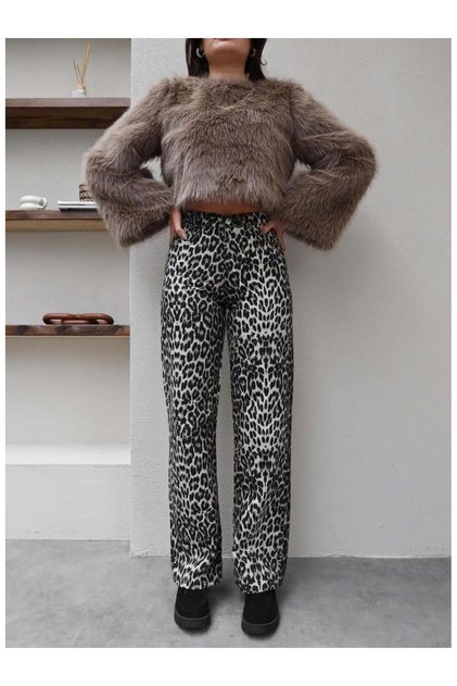Jeansy Leo Pattern Straight Orj