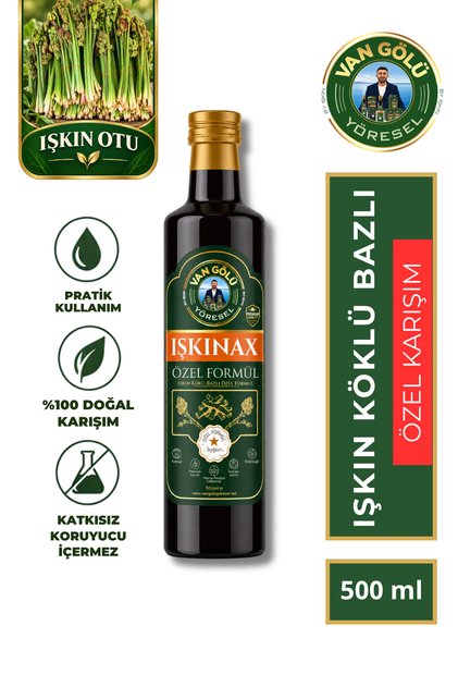 IŞKINAX Işkın Kökü Bazlı Bitkisel Karışım Geliştirilmiş Özel Formül 500 ml