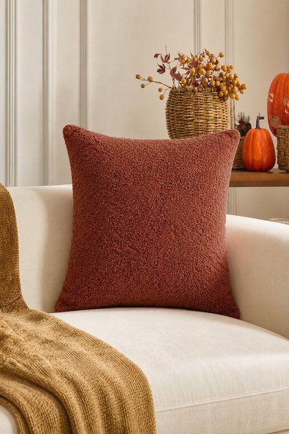 Henna Plain Cushion Cover 43X43 cm Tile
