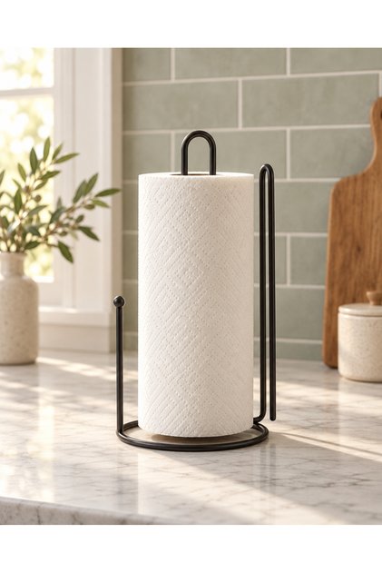 Black Countertop Paper Towel Holder