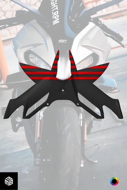 Cf Moto 250 SR Uyumlu Far Altı Winglet Wasp Tasarım Kanatçık