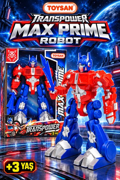 Transpower Optimus Prime Max Prime Oyuncak Robot