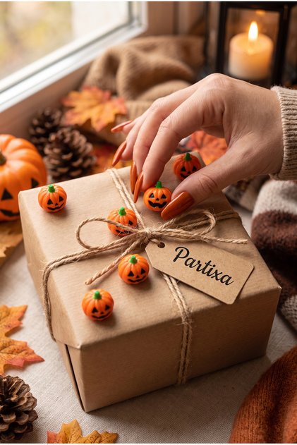 7'li Halloween Mini Balkabağı Figürü - Ev ve Parti Dekorasyonu Cadılar Bayramı Süsü
