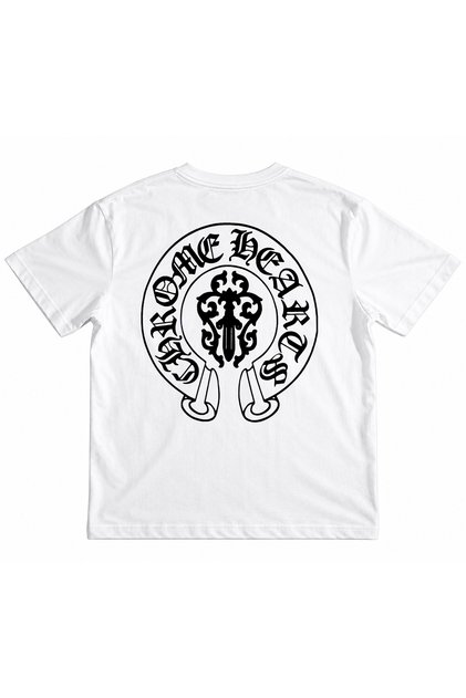 Girls' and Boys' Chrome Heart New Logo Back Printed 100% Cotton Organic T-Shirt