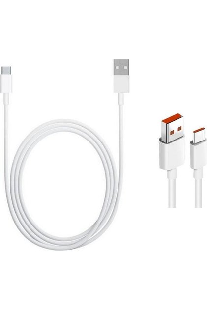Γνήσιο Καλώδιο Δεδομένων USB-C 4Α 1μ Λευκό (Χύμα) - (57983130650)