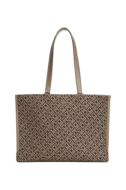 Kahverengi Kadın Tote Çanta TH JACQUARD TOTE