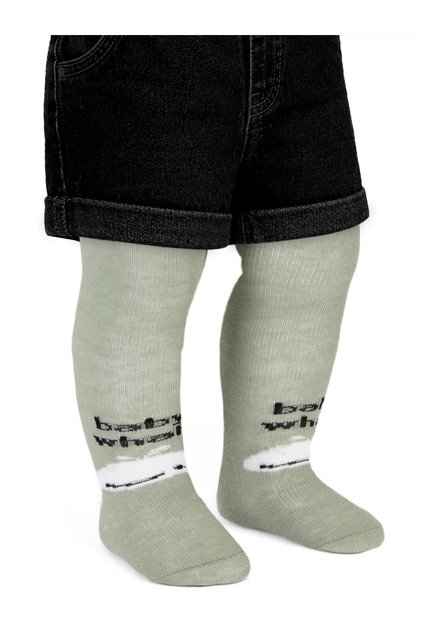 Whale 6- Baby Boys' Pantyhose - Green